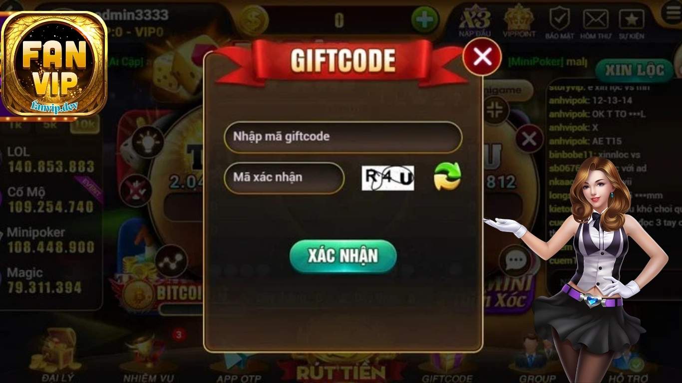 Hướng dẫn cách nạp Giftcode Fanvip cho tân thủ