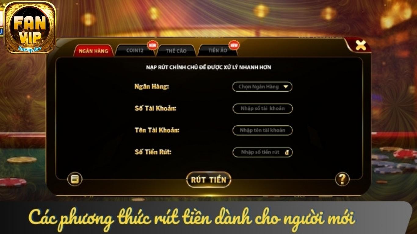 Hướng dẫn rút tiền Fanvip nhanh chóng cho người mới